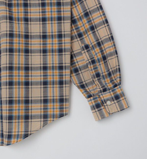 SHIPS「SHIPS: コットンリネン マドラスチェック ボタンダウン 長袖 シャツ」|シャツ・ブラウス|