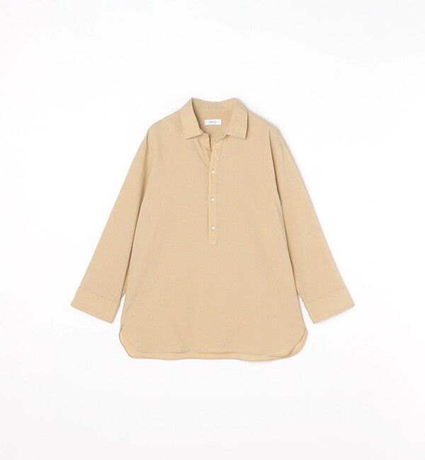 SHIPS any「SHIPS any: 〈洗濯機可能〉コットン  / リネン 7分袖 プルオーバーシャツ 24SS◇」|シャツ・ブラウス|