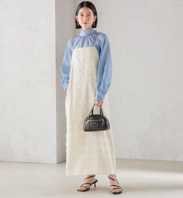 SHIPS for women「〈手洗い可能〉オーガンジー リボン ブラウス」|シャツ・ブラウス|