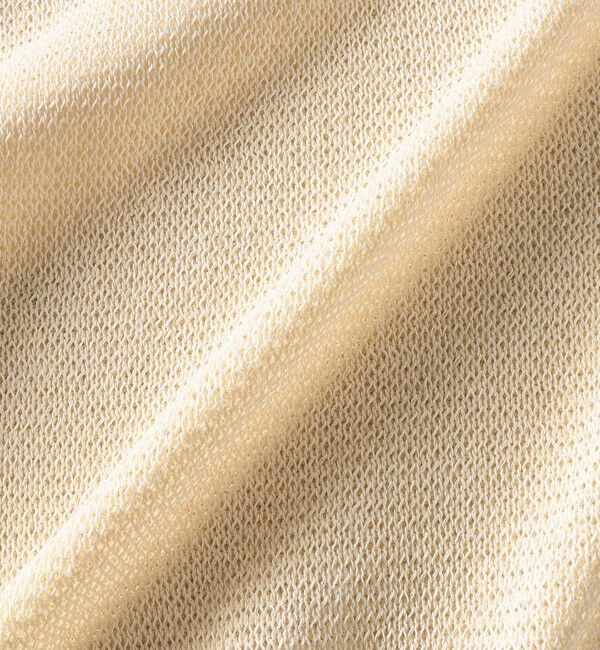 SHIPS for women「〈手洗い可能〉ラメ混 ペーパー 編地 コンビ プルオーバー ◇」|ニット・セーター|