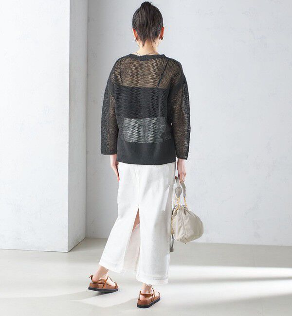 SHIPS for women「〈手洗い可能〉メッシュ ニット ◇」|ニット・セーター|