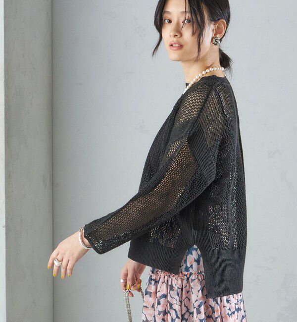 SHIPS for women「〈手洗い可能〉メッシュ ニット ◇」|ニット・セーター|