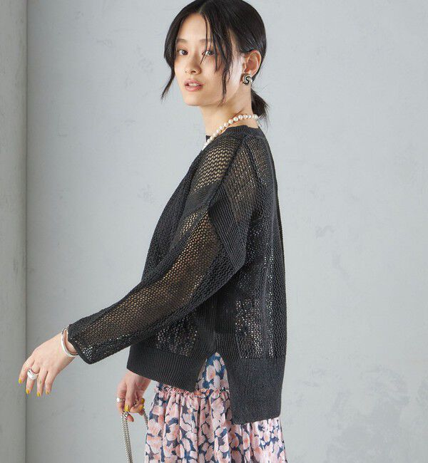 SHIPS for women「〈手洗い可能〉メッシュ ニット ◇」|ニット・セーター|