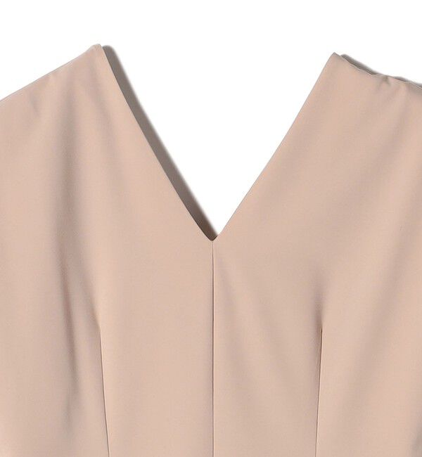 SHIPS for women「little black:Vネック ワイド シルエット オールインワン（セレモニー対応可）」|オールインワン|