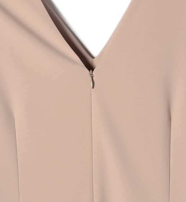 SHIPS for women「little black:Vネック ワイド シルエット オールインワン（セレモニー対応可）」|オールインワン|