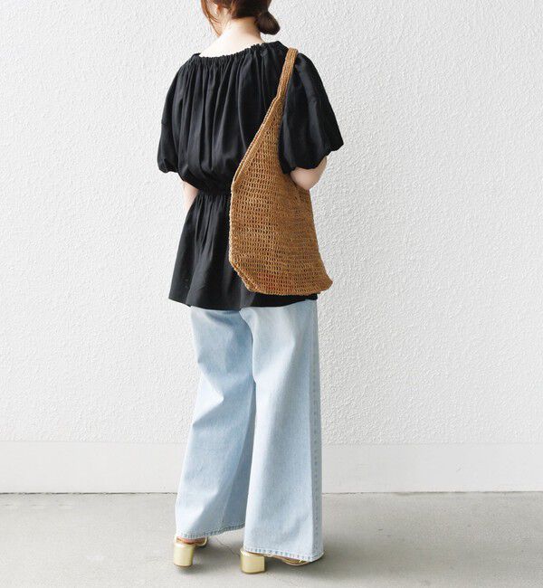 SHIPS for women「【WEB限定】〈洗濯機可能〉麻混 2WAY オフショルダー ブラウス」|シャツ・ブラウス|