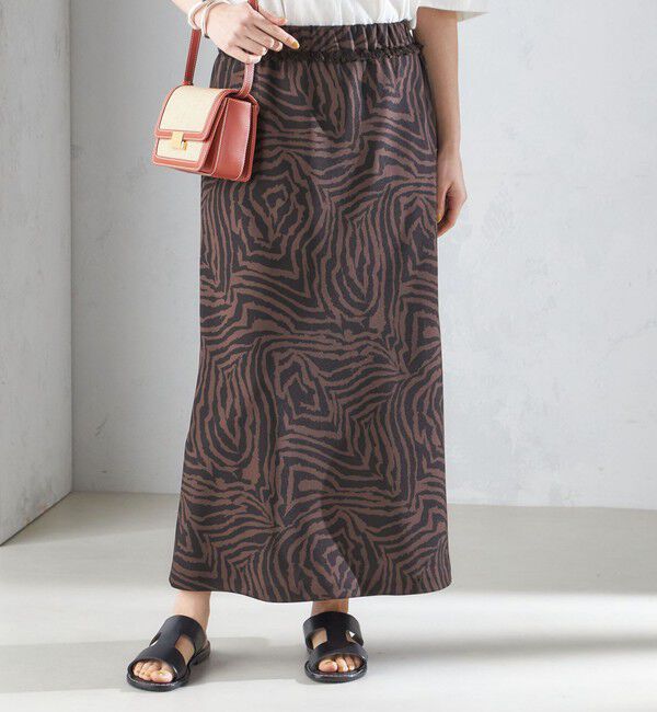 SHIPS for women「〈手洗い可能〉ゼブラ プリント マーメイド スカート ◇」|スカート|