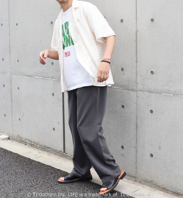 SHIPS any「SHIPS any: マルチパターン オープンカラー メッシュ シアー シャツ◇」|シャツ・ブラウス|