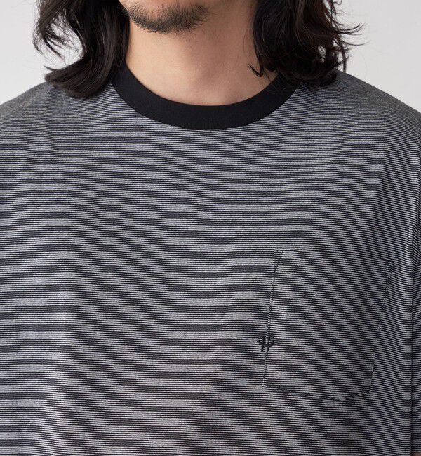 SHIPS「【WEB限定】SHIPS:〈汗染み防止加工〉ワンポイントロゴ ビッグシルエットヘビーウェイトTシャツ」|Tシャツ・カットソー|