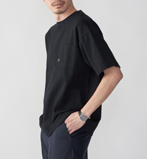 SHIPS「【WEB限定】SHIPS:〈汗染み防止加工〉ワンポイントロゴ ビッグシルエットヘビーウェイトTシャツ」|Tシャツ・カットソー|