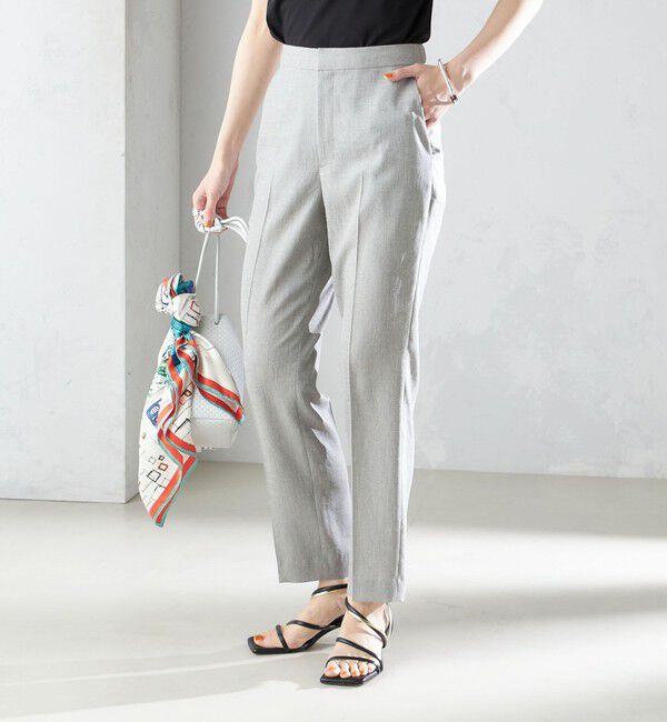 SHIPS for women「〈接触冷感/手洗い可能〉トリアセテート混 テーパード パンツ（セットアップ対応）◇」|その他|