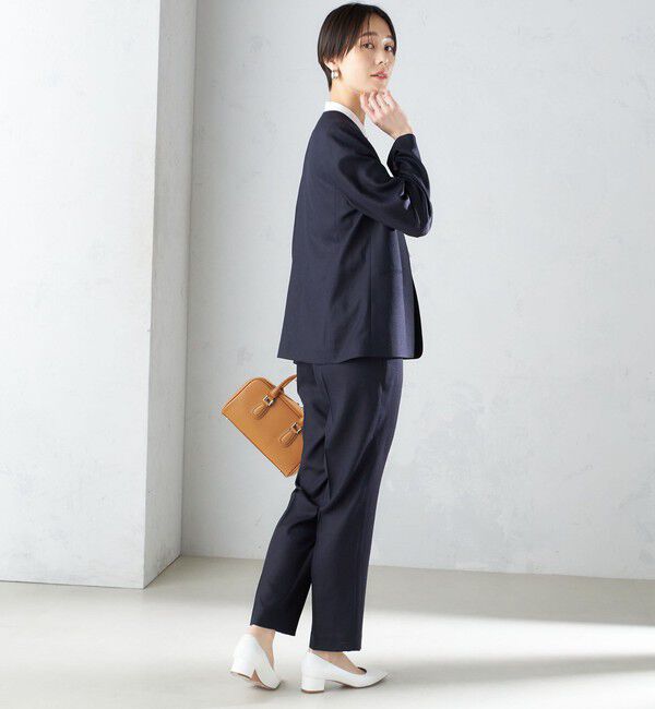 SHIPS for women「〈接触冷感/手洗い可能〉トリアセテート混 テーパード パンツ（セットアップ対応）◇」|その他|