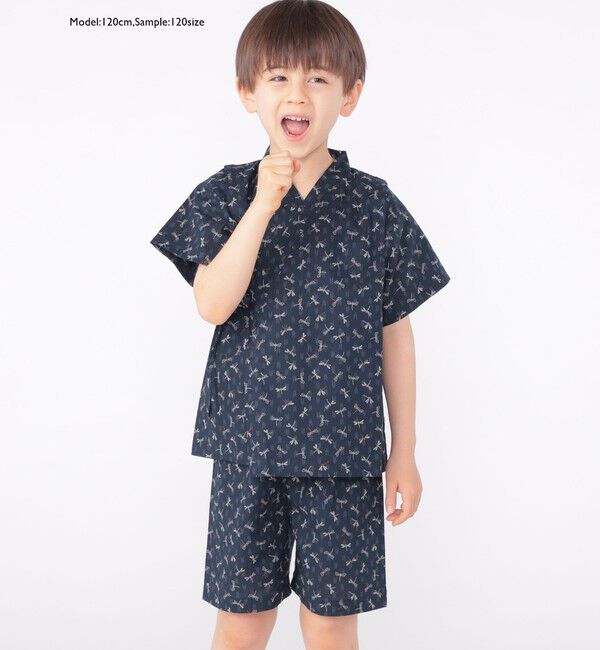 SHIPS KIDS「【WEB限定】SHIPS KIDS:100～130cm / 花柄/トンボ柄 甚平」|その他|