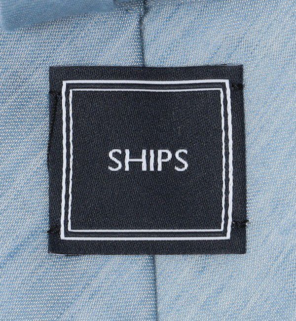 SHIPS「SHIPS: リネン シルク 無地 ネクタイ」|ネクタイ・蝶ネクタイ|