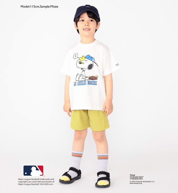 SHIPS KIDS「SHIPS KIDS:100～125cm / スヌーピー&times;MLB TEE」|Tシャツ・カットソー|