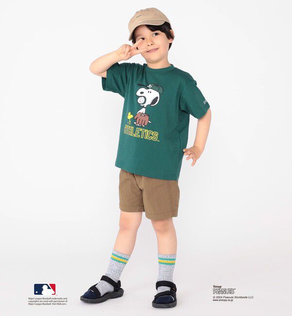 SHIPS KIDS「SHIPS KIDS:100～125cm / スヌーピー&times;MLB TEE」|Tシャツ・カットソー|