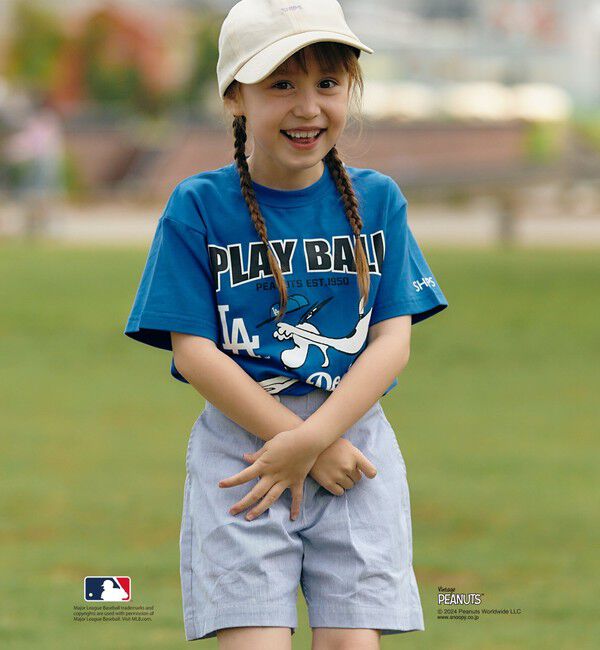 SHIPS KIDS「SHIPS KIDS:100～125cm / スヌーピー&times;MLB TEE」|Tシャツ・カットソー|