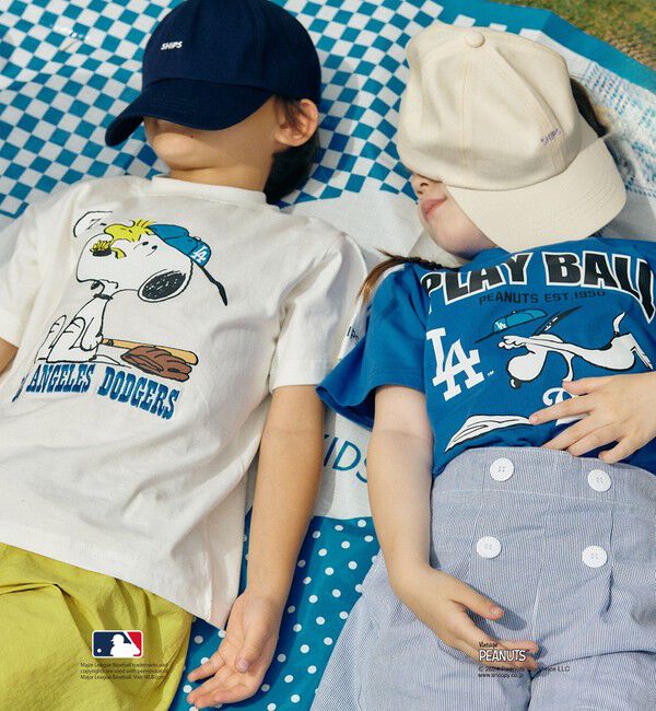 SHIPS KIDS「SHIPS KIDS:100～125cm / スヌーピー&times;MLB TEE」|Tシャツ・カットソー|