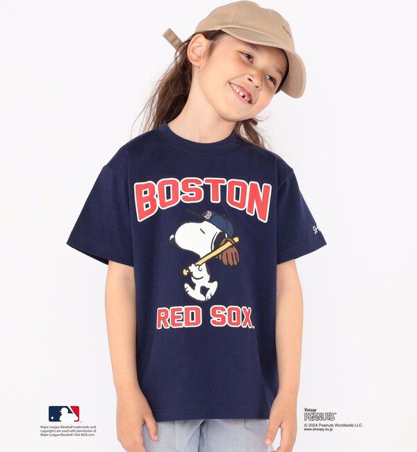 SHIPS KIDS「SHIPS KIDS:100～125cm / スヌーピー&times;MLB TEE」|Tシャツ・カットソー|