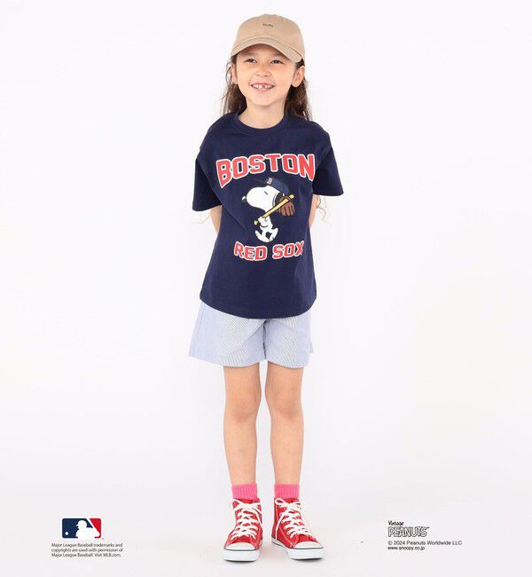 SHIPS KIDS「SHIPS KIDS:100～125cm / スヌーピー&times;MLB TEE」|Tシャツ・カットソー|