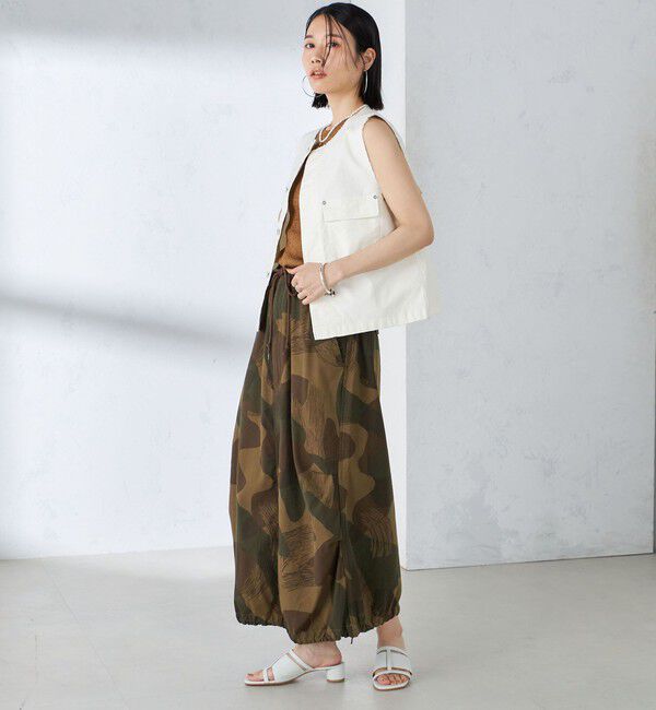 SHIPS for women「〈手洗い可能〉ミリタリー ショート ジレ」|ベスト・ジレ|