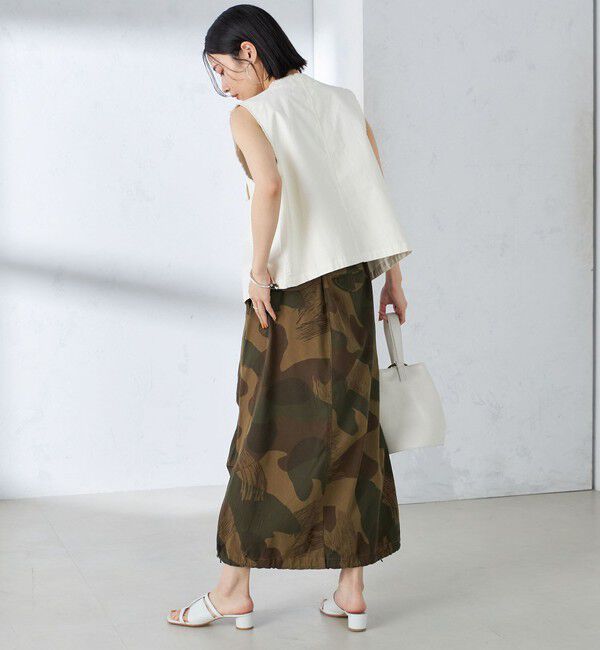 SHIPS for women「〈手洗い可能〉ミリタリー ショート ジレ」|ベスト・ジレ|