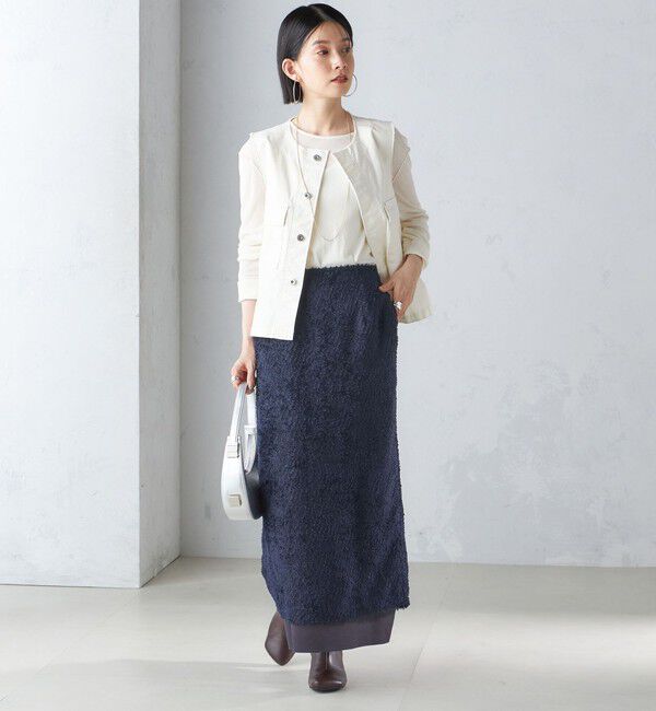 SHIPS for women「〈手洗い可能〉ミリタリー ショート ジレ」|ベスト・ジレ|