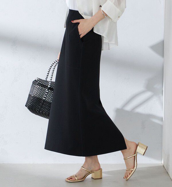 SHIPS for women「〈手洗い可能〉ダブルフェイス ベイカー ジャージ スカート」|スカート|