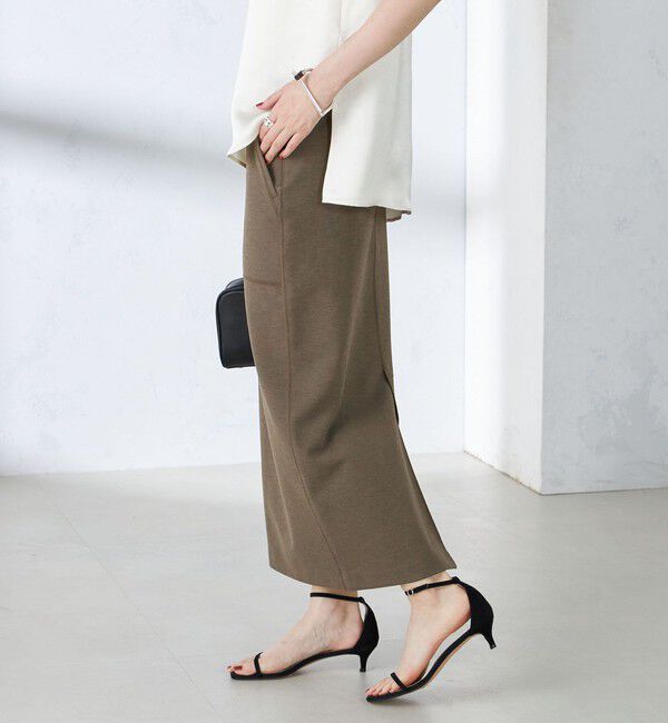 SHIPS for women「〈手洗い可能〉ダブルフェイス ベイカー ジャージ スカート」|スカート|