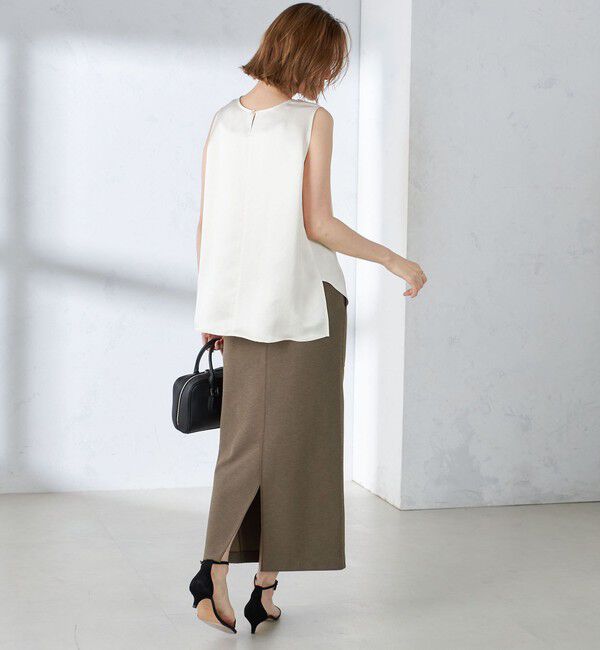 SHIPS for women「〈手洗い可能〉ダブルフェイス ベイカー ジャージ スカート」|スカート|