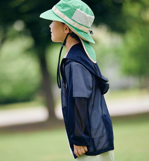 SHIPS KIDS「SHIPS KIDS:〈UVカット/撥水/吸水速乾〉サファリ ハット」|ハット|