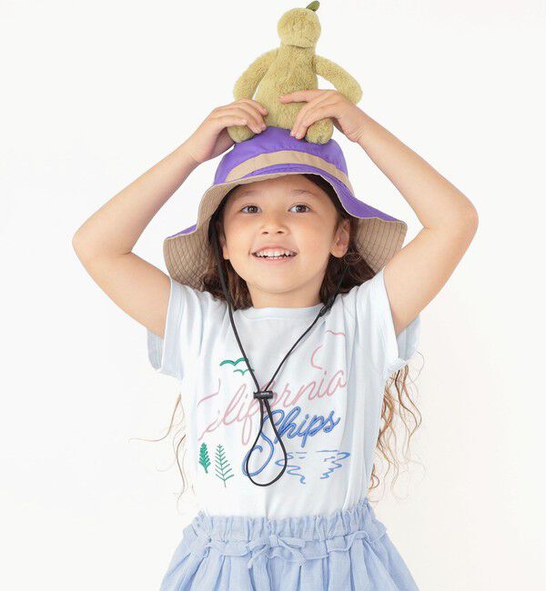 SHIPS KIDS「SHIPS KIDS:〈UVカット/撥水/吸水速乾〉サファリ ハット」|ハット|