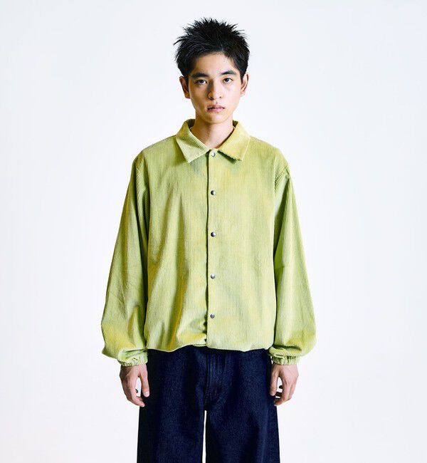 SHIPS「City Ambient Products: コーデュロイ コーチ ジャケット」|ブルゾン・スタジャン|