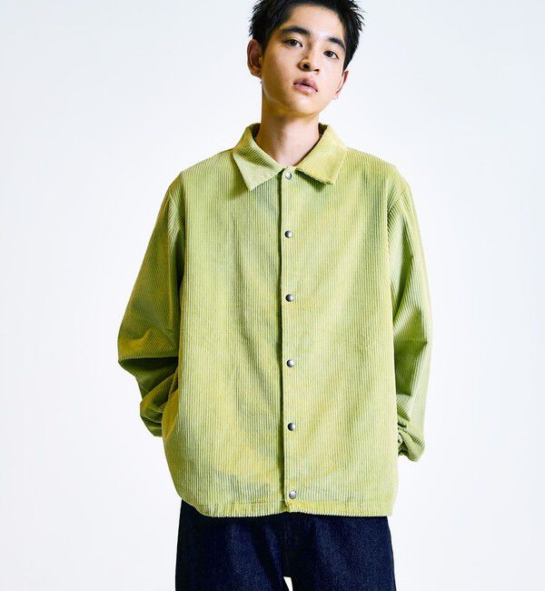 SHIPS「City Ambient Products: コーデュロイ コーチ ジャケット」|ブルゾン・スタジャン|