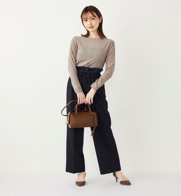 SHIPS Colors 「SHIPS Colors:〈手洗い可能〉メッシュ ポリエステルベロア クルーネック トップス◇」|Tシャツ・カットソー|