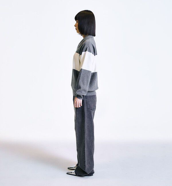 SHIPS「City Ambient Products:〈手洗い可能〉リラックス 1ボタン ニットポロシャツ」|ニット・セーター|