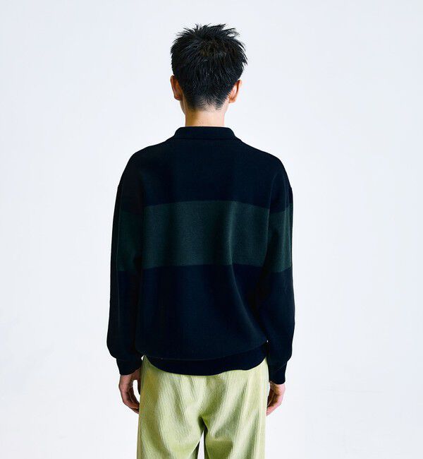 SHIPS「City Ambient Products:〈手洗い可能〉リラックス 1ボタン ニットポロシャツ」|ニット・セーター|