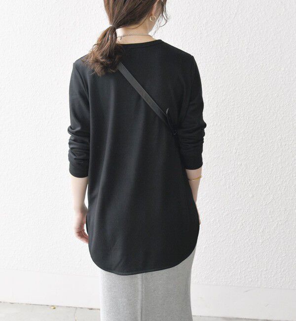 SHIPS any「SHIPS any:〈手洗い可能〉ウール ソフトシアー ラウンドヘム ロングスリーブ TEE」|Tシャツ・カットソー|