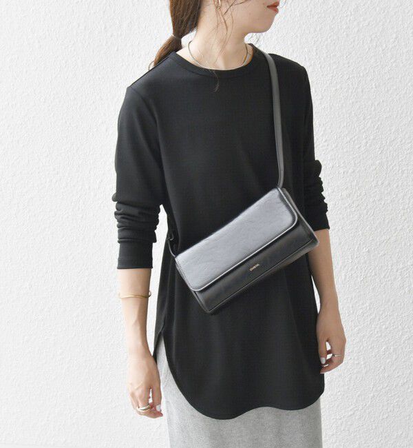 SHIPS any「SHIPS any:〈手洗い可能〉ウール ソフトシアー ラウンドヘム ロングスリーブ TEE」|Tシャツ・カットソー|