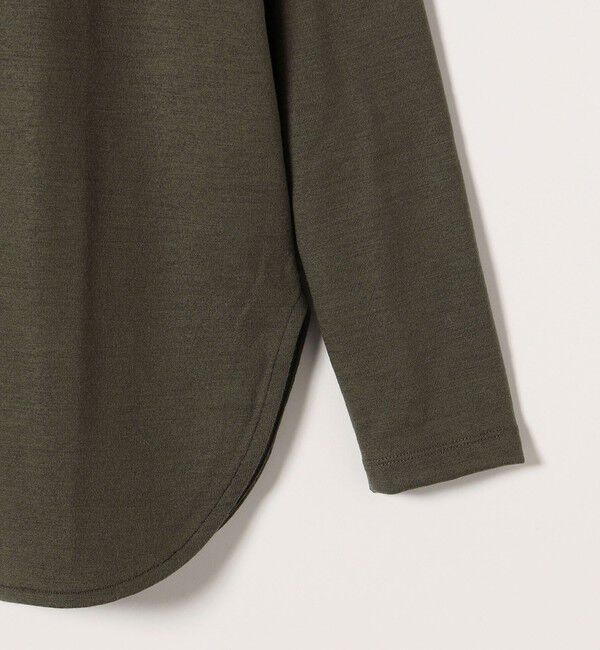 SHIPS any「SHIPS any:〈手洗い可能〉ウール ソフトシアー ラウンドヘム ロングスリーブ TEE」|Tシャツ・カットソー|