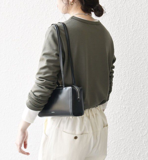 SHIPS any「SHIPS any:〈手洗い可能〉ウール ソフトシアー ラウンドヘム ロングスリーブ TEE」|Tシャツ・カットソー|