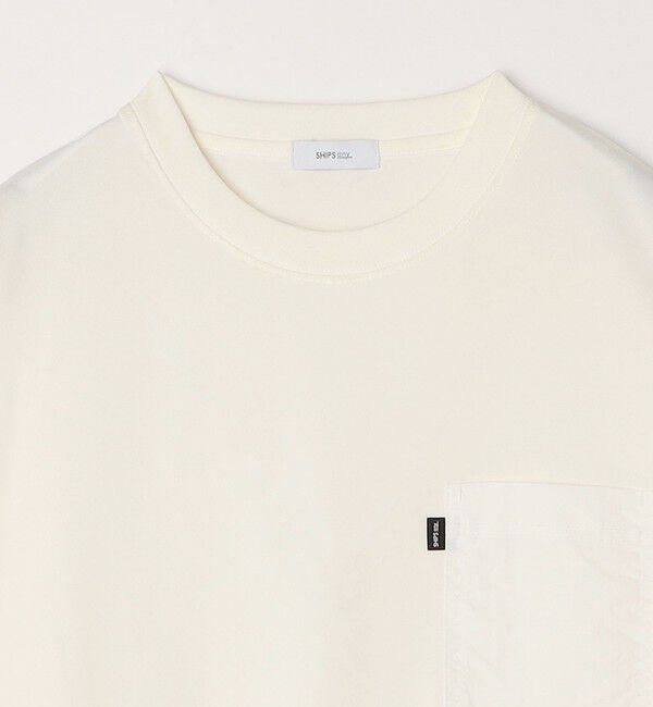 SHIPS any「【WEB限定】SHIPS any: 〈撥水加工〉Teflon EcoElite(TM) ナイロンポケット Tシャツ (ロンT)◇」|Tシャツ・カットソー|