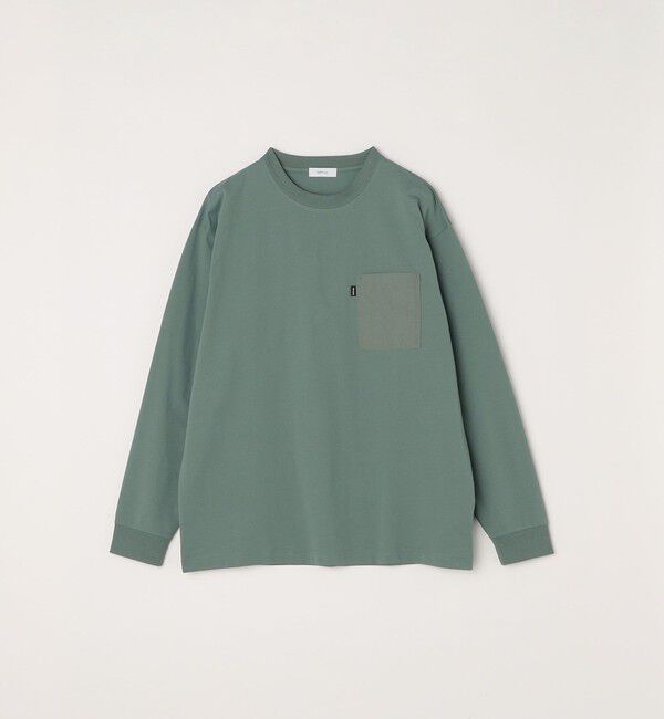 SHIPS any「【WEB限定】SHIPS any: 〈撥水加工〉Teflon EcoElite(TM) ナイロンポケット Tシャツ (ロンT)◇」|Tシャツ・カットソー|