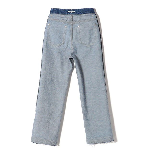 SHIPS for women「〈洗濯機可能〉サイド スリット ストレート デニム」|デニム|