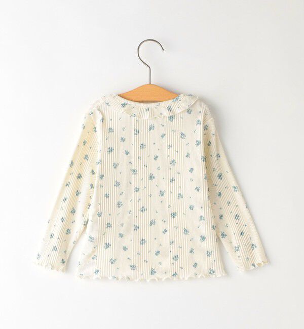 SHIPS KIDS「SHIPS KIDS:80～90cm / フラワー テキスタイル 長袖 TEE」|Tシャツ・カットソー|