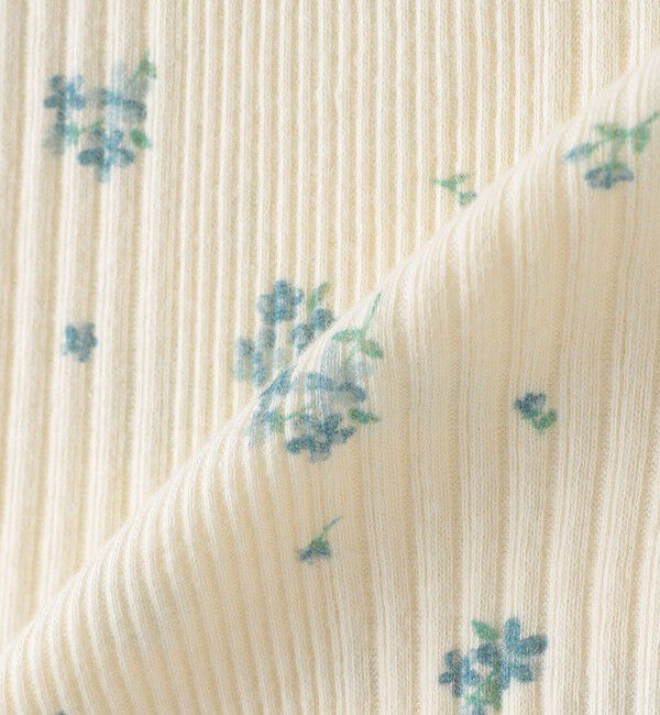 SHIPS KIDS「SHIPS KIDS:80～90cm / フラワー テキスタイル 長袖 TEE」|Tシャツ・カットソー|