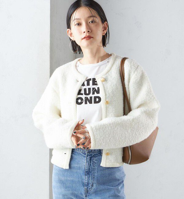 SHIPS for women「〈手洗い可能〉メタル釦 パイル ジャケット」|その他|