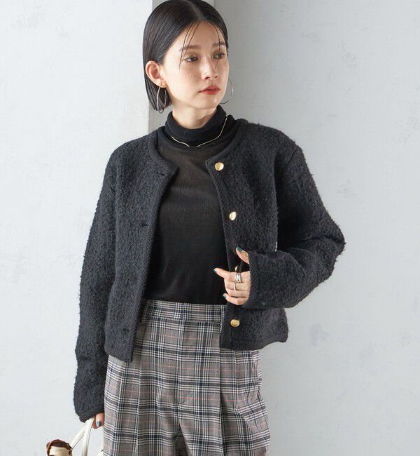 SHIPS for women「〈手洗い可能〉メタル釦 パイル ジャケット」|その他|