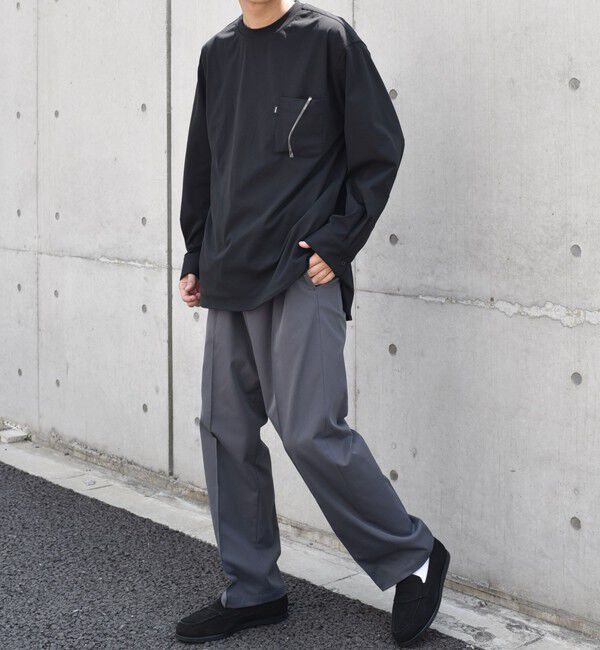 SHIPS any「SHIPS any: SORONA(R) ストレッチ ジャージー ポケット Tシャツ (ロンT)◇」|Tシャツ・カットソー|