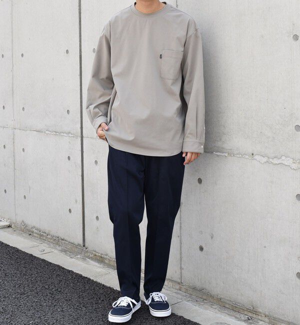 SHIPS any「SHIPS any: SORONA(R) ストレッチ ジャージー ポケット Tシャツ (ロンT)◇」|Tシャツ・カットソー|